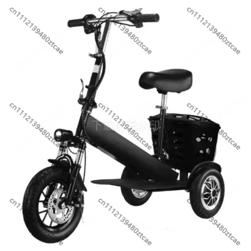 

Lightweight Lithium Battery Electric Tricycle, Foldable Scooter for Adults & Kids, Daily Commute Transport Tool