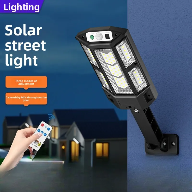Newest 300,000LM Solar LED Light – Outdoor Motion Sensor Lamp with 4 Modes, IP65 Waterproof for Garden, Street & Yard
