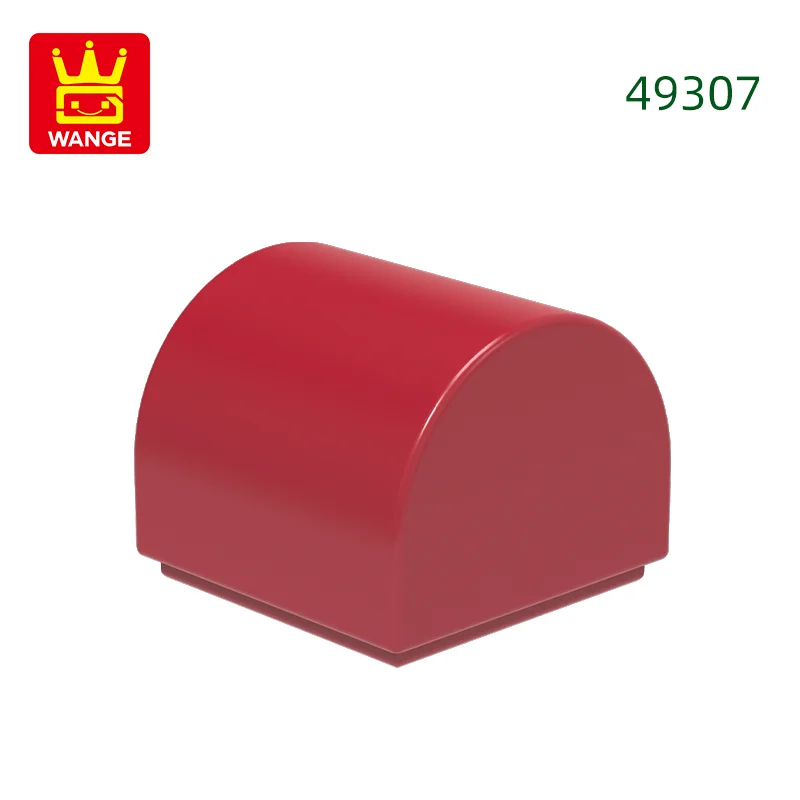 416 stks/partij 49307 1x1x2/3 Dubbele Gebogen Top Bouwstenen MOC Helling Accessoires Compatibel met baksteen Kinderen Speelgoed Geschenkdoos