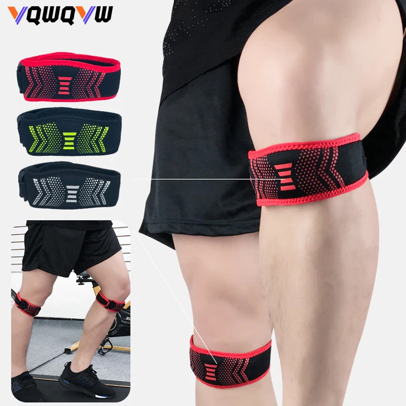 1Pcs Patella Knee Strap, Pain Relief Patellar Tendon Support Strap,Knee Band Brace with Patella for Squats, Runner,Jumper,Hiking