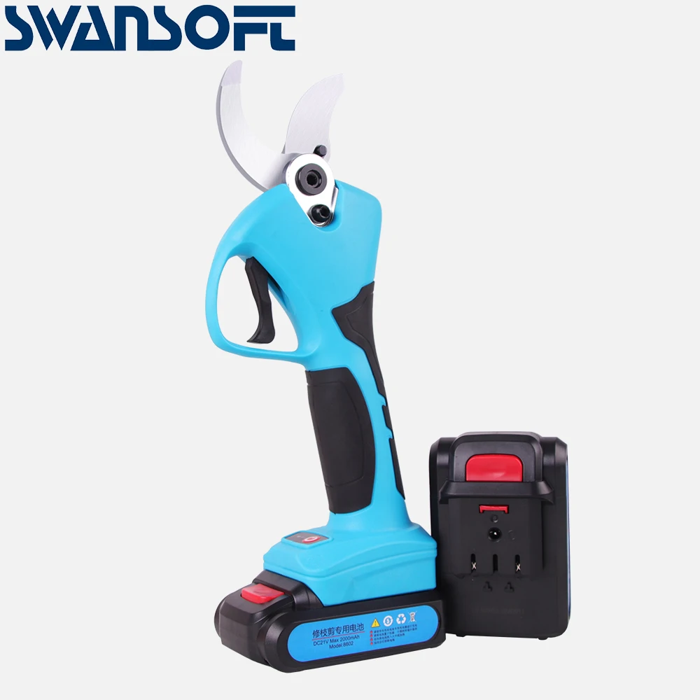 

21V 8605 Cordless Pruner Lithium-ion Pruning Shear Efficient Scissors Bonsai Electric Tree Branches Garden Electric Tools