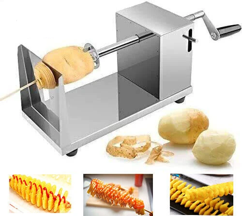 Potato Spiral Slicer Tornado French Fry Slicer Potato Bread Home Barbecue Tool