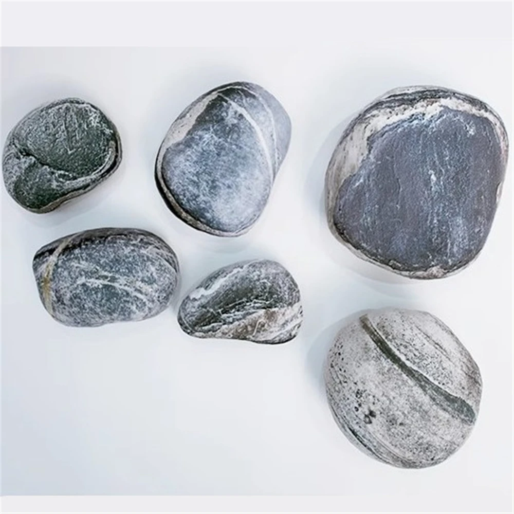 

Pebble Simulated Stone Pillow Office Sofa Break Cushion For Child Kids Gifts Cute Pillow Mini Cushion Pillow