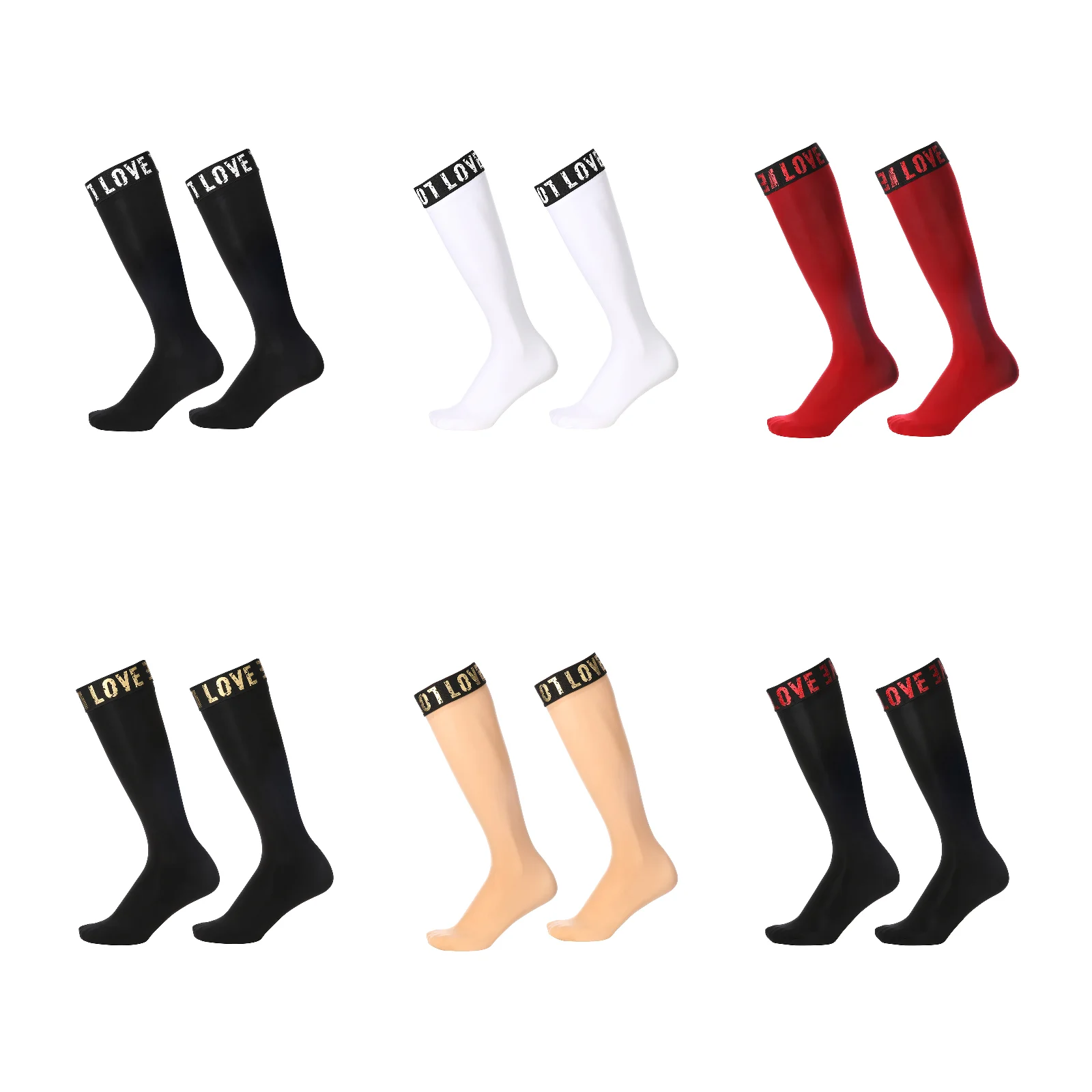 

Men's business socks set of 6 styles (1 pair each of styles 1/2/3/4/5/6)