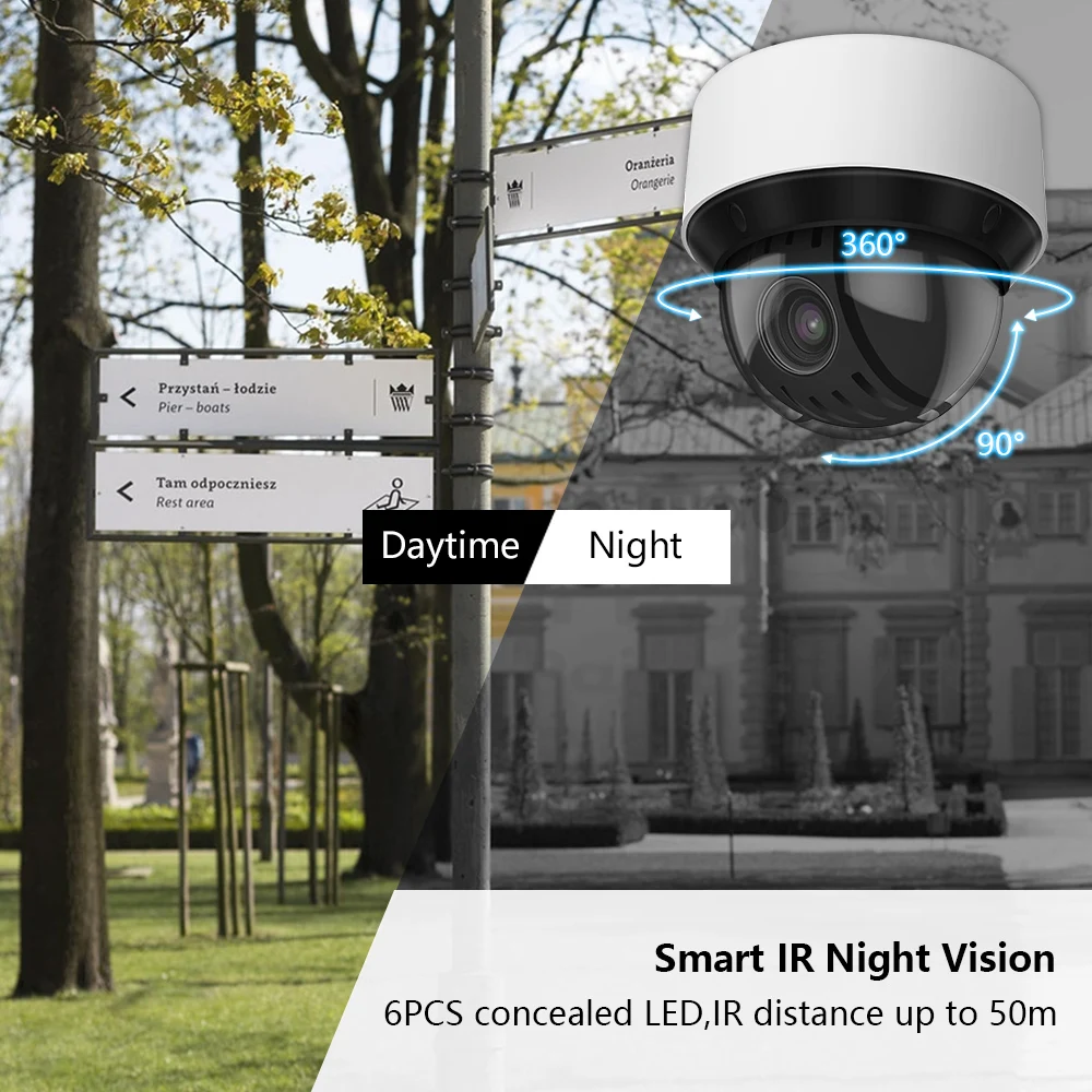 Imagem -02 - Câmera ip Hikvision-ptz com Captura de Rosto Vigilância por Vídeo 4mp Rastreamento Automático Ds2de4a425iwg-e 25x Zoom Ir50m