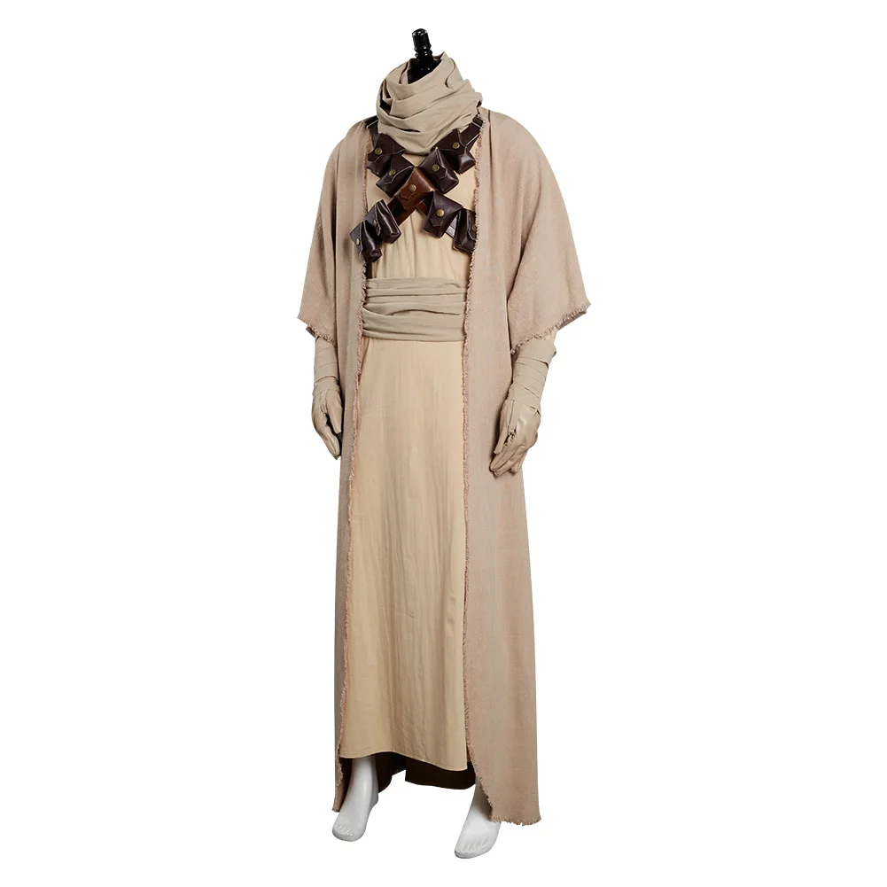 Film Battle Ruimte Tusken Cosplay Kostuum Volwassen Mannen Mantel Rolspel Outfits Halloween Carnaval Vermomming Pak Accessoire