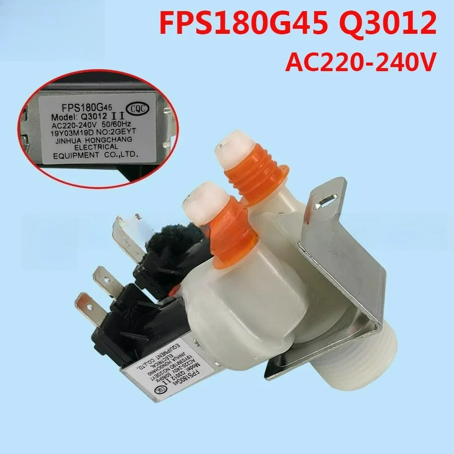 Applicable to Sharp washing machine water inlet valve FPS180G45 AC220V double head water inlet solenoid valve accessories