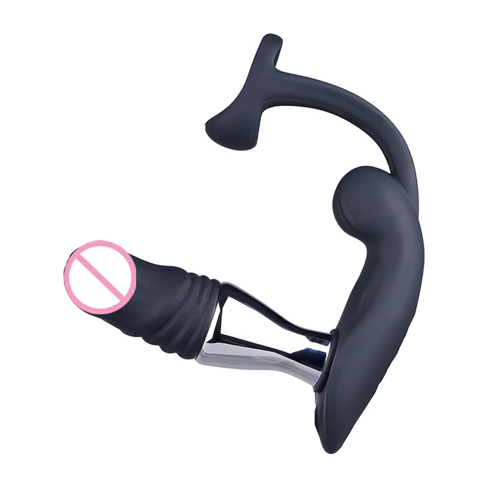 Wireless Remote Control Electric Shock Prostate Massager 10 Speed Telescopic Anal Vibrator Butt Plug Adult Sex Toys For Men