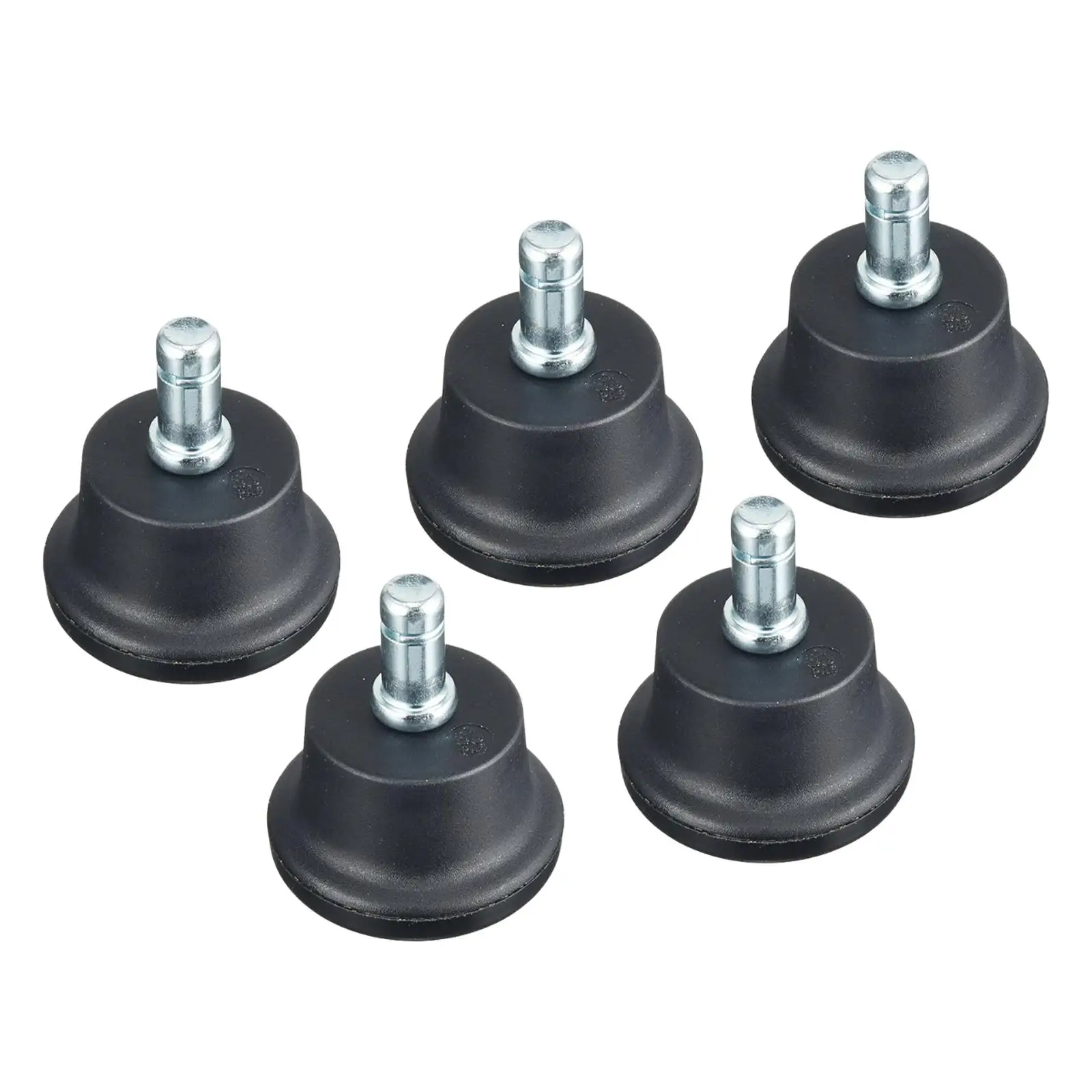 5Pcs Office Chair Glides for Sofas Shelves Storage Racks Wheel Stopper Bell Glides to Replace Casters Fixed Stationary Castors