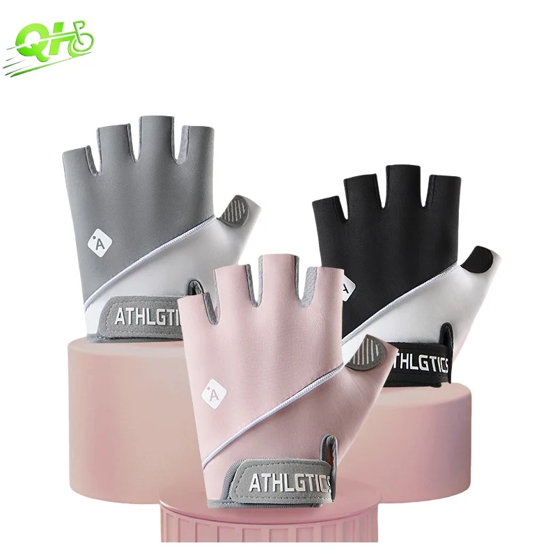

Motorcycle Cycling Gloves ebike Fitness Gym Bodybuilding Exercise Training Anti-Slip guantes ciclismo High Elasticity Fingerless