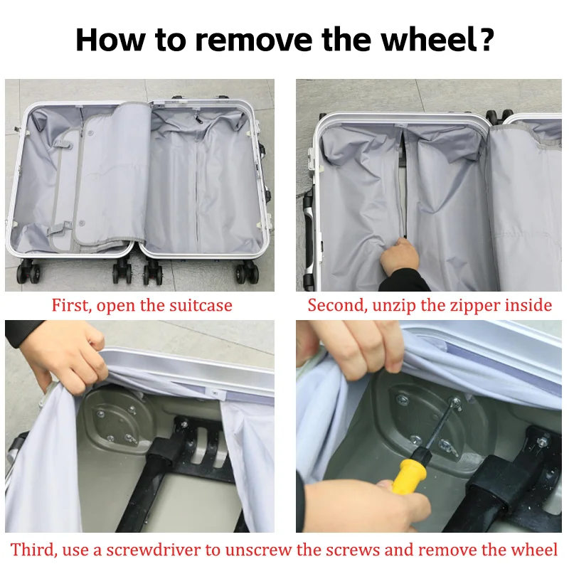For LOJEL 1571 Universal Wheel Replacement Suitcase Smooth Silent Shock Absorbing Durable Wheel Accessories Caster Wheels