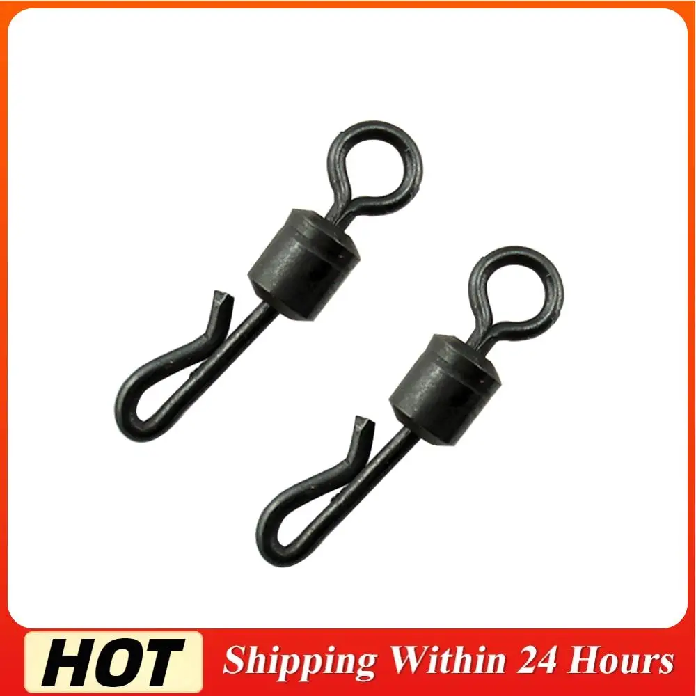 Fishing Connector Terminal Tackle Swivel Fishing Connector Q-Shaped Quick Change Carp Fishing Accessories