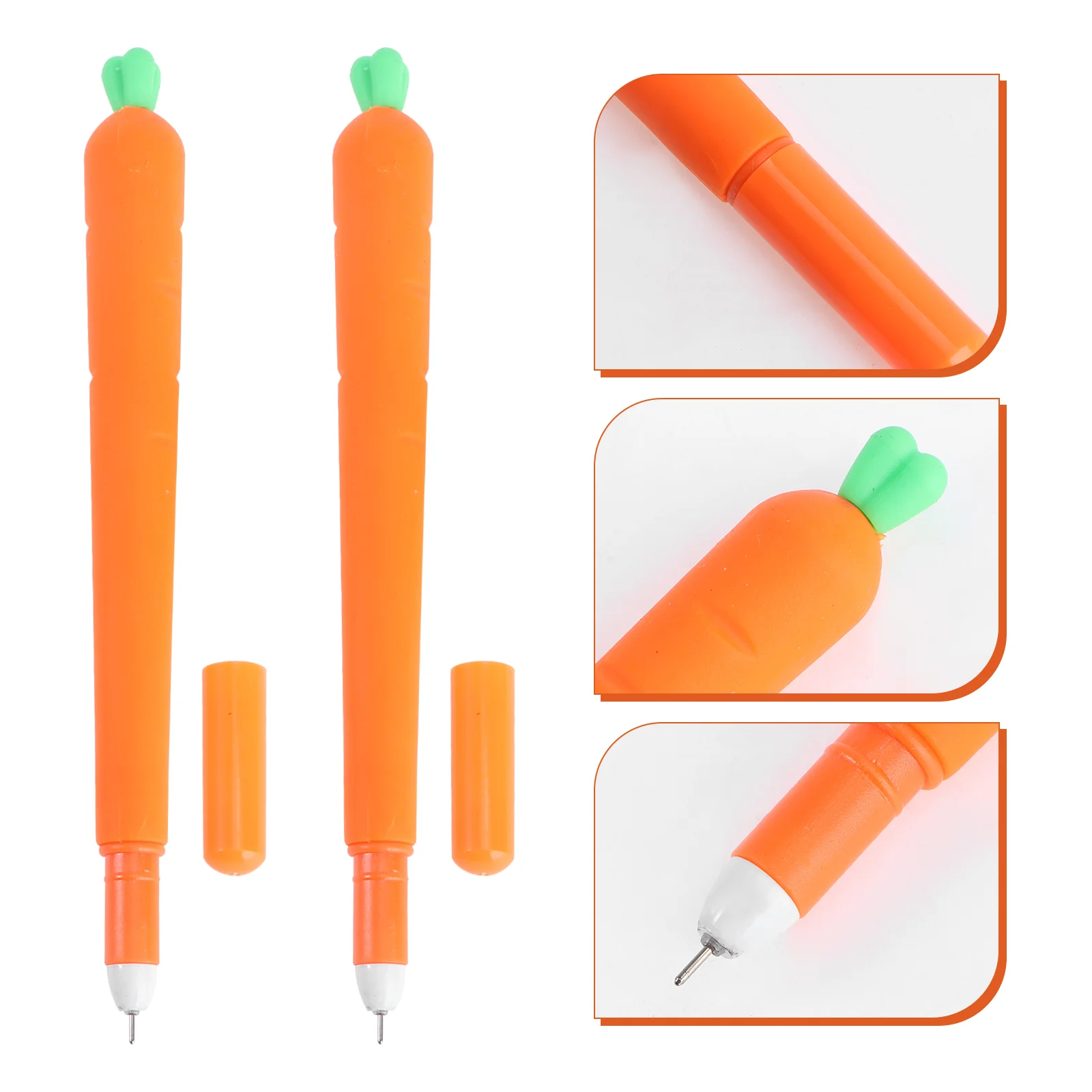 12-pack Kawaii Pen The Office Gifts Balpennen Zwart voor kinderen Cartoon Wortelvormig Kom