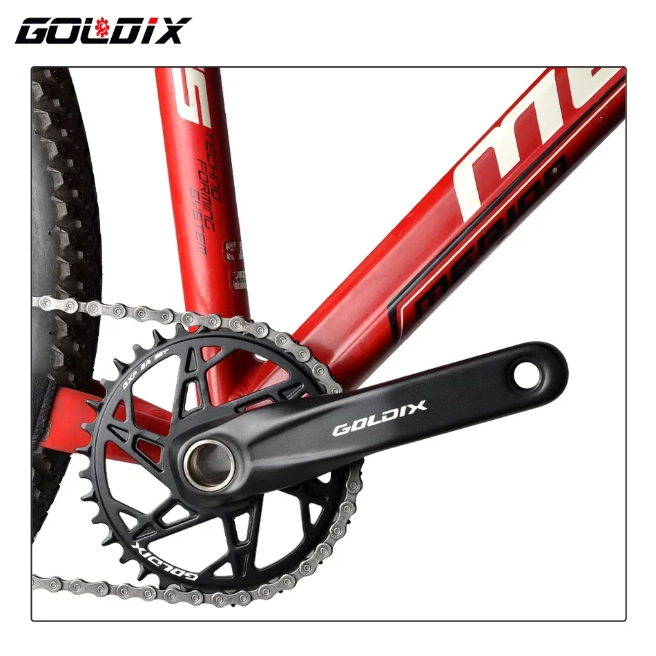 GOLDIX for Bicycle Chainring 32/34/36/38/40T Wide Narrow Chainwheel Crankset Crown for Sram 3 Bolt 9/10/11S