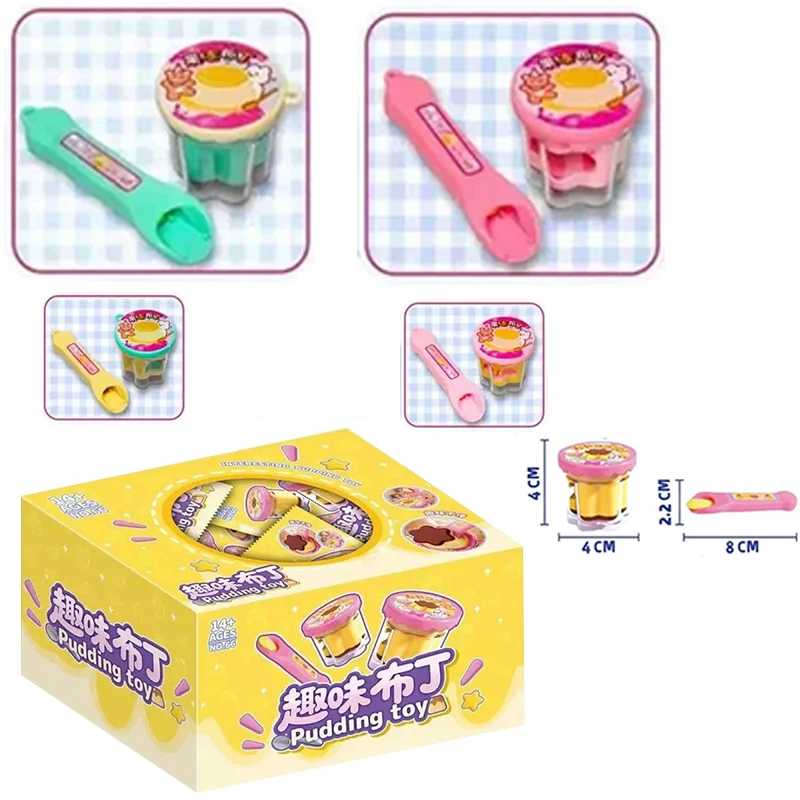 4 سنتيمتر الغذاء تغذية بودنغ صندوق أعمى تغذية لعبة متعة أكياس أعمى محاكاة دور اللعب لعبة البودينغ اللعب منزل لعب لصديق الفتيات