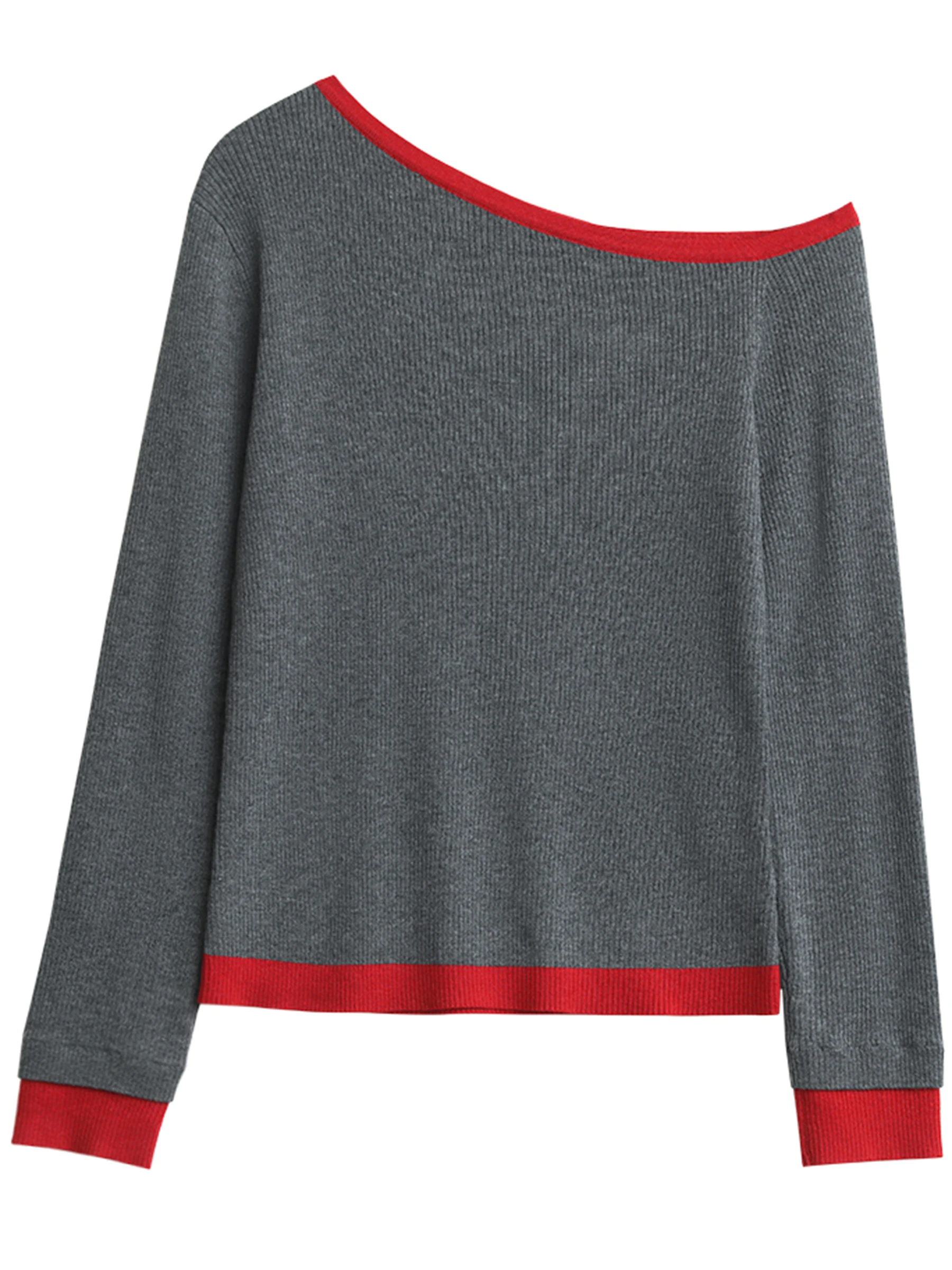 CHIC VEN Moda Donna Maglioni Casual Spalla inclinata Patchwork Maglia Maglioni Pullover femminile Design Top Primavera Autunno 2025
