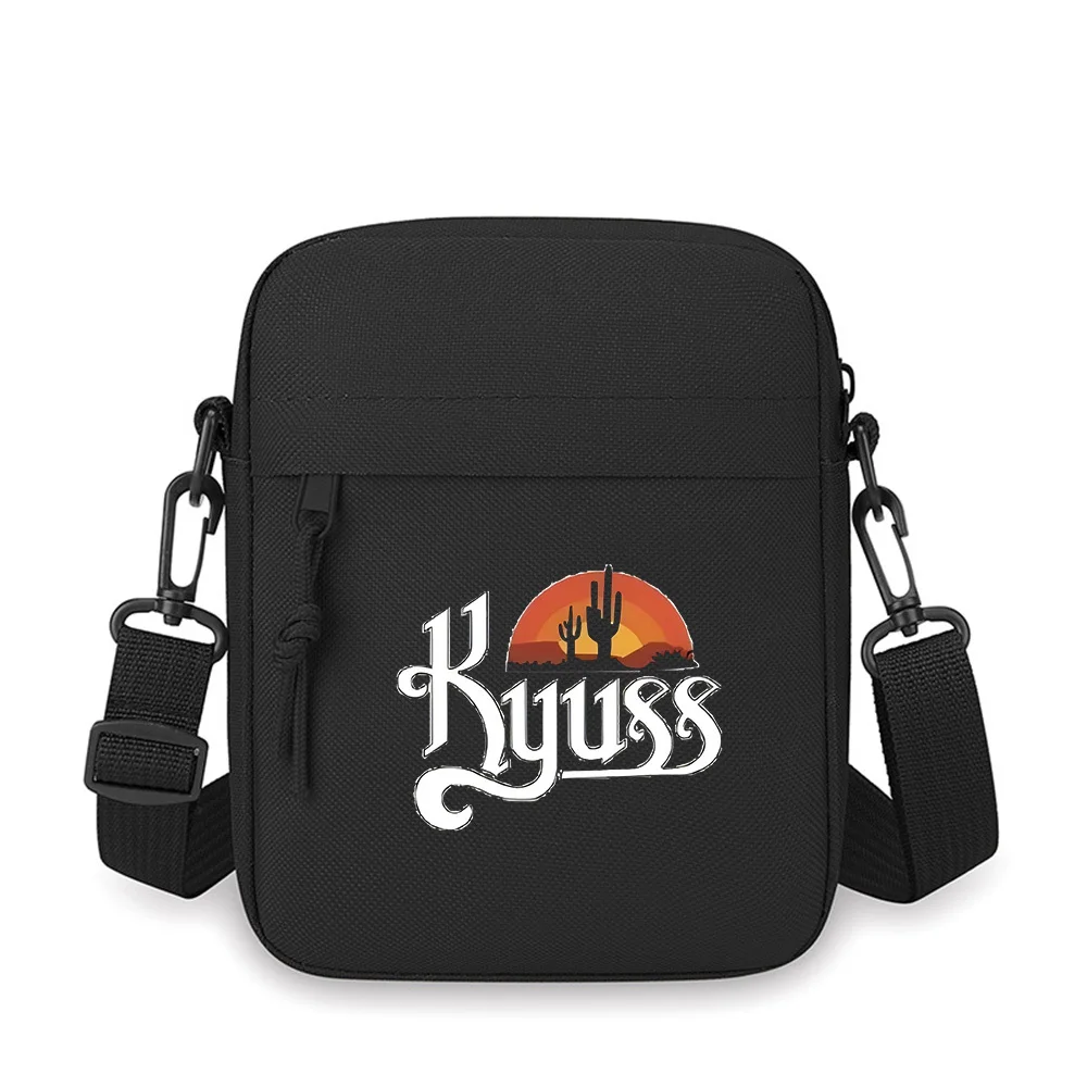 

Kyuss desert sunset cactus Men Crossbody Bag Single Shoulder Women Cartoon Anime Film Printing Design Unisex