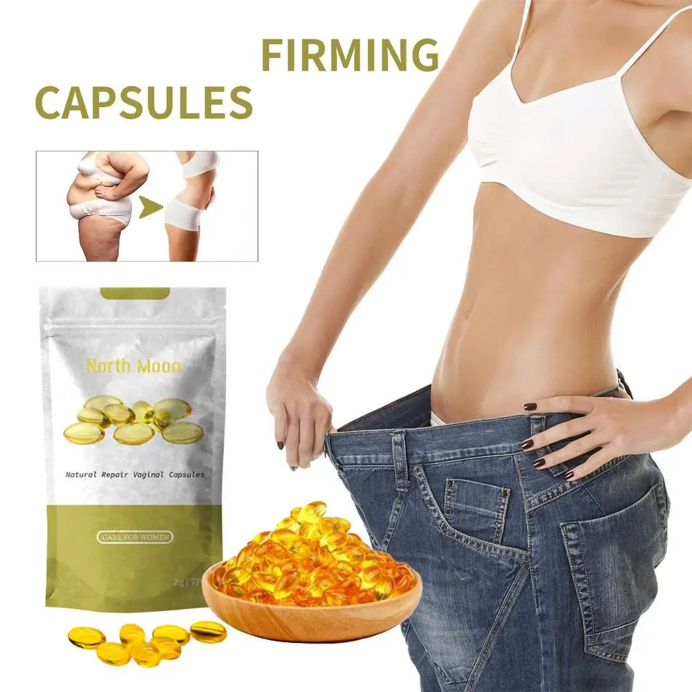Feminine Skin Care Capsules Deeply Nourish Gentle Formula Easy Absorbing Improve Laxity Enhance Elasticity Daily Skin Care