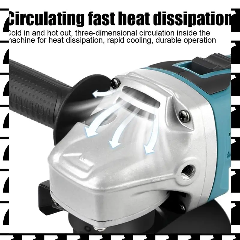 

A44U For 18V Battery Power Tools Grinder Tool Electric Grinder 125 Angle Grinder Formakita 18V Battery
