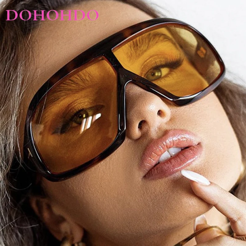

Punk Pilot Oversized Thick Frame Women Sunglasses Brand Designer Men Outdoor Sports Sunglass Drive Travel Eyewear UV400 Lentes