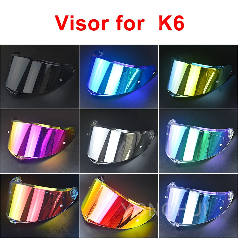 

K6 Helmet Visor Motorcycle Full Face Helmet Visor Lens Night Vision Visor Case for k6 Shields Replacement Windshield Sunshie