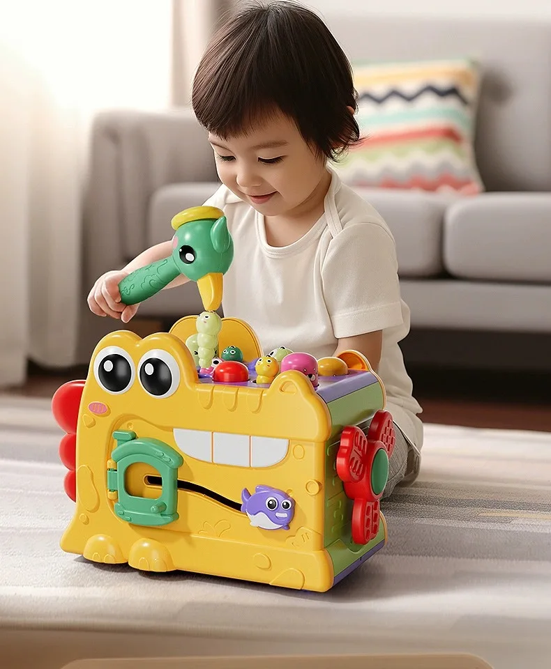 

Kids Early Learning Interactive Toy Whack-a-Mole Musical Piano Puzzle Toy (Battery Not Included)