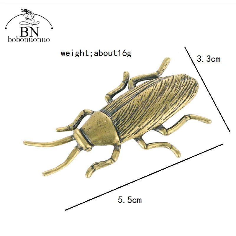 2022 nowy projekt brązowy owad karaluch figurki miniaturowa herbata stałe zwierzę śmieszne Beetle Craft Collection pulpit małe ozdoby