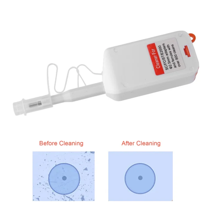 Fiber Cleaning Pen 180° Rotation Portable Fiber Optic Connectors Cleaning Pen For 2.5mmFC SC ST