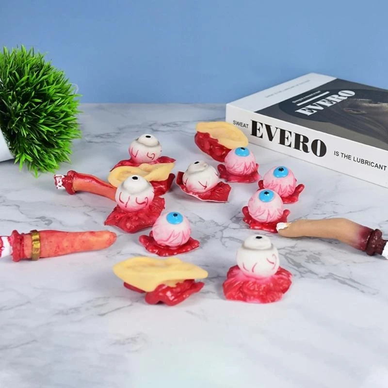 R1WE Bloedige Organen voor Halloween Party Fake Lichaamsdelen Menselijke Halloween Enge Rekwisieten