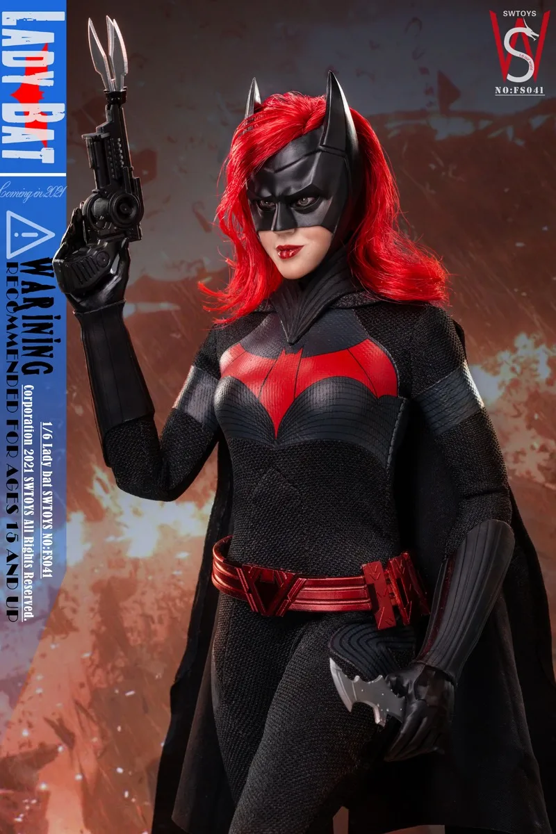 In Stock Original SWTOYS 1/6 NO FS041 Lady Bat Batwoman Arkham Knight Movie Character Model Art Collection Toy Gift