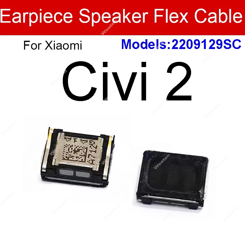 For Xiaomi Mi 12 12S 12T 13 Pro Lite Civi 2 3 Earpiece Speaker Flex Top Ear Speaker Built-in Sound Earpiece Speaker Flex Cable