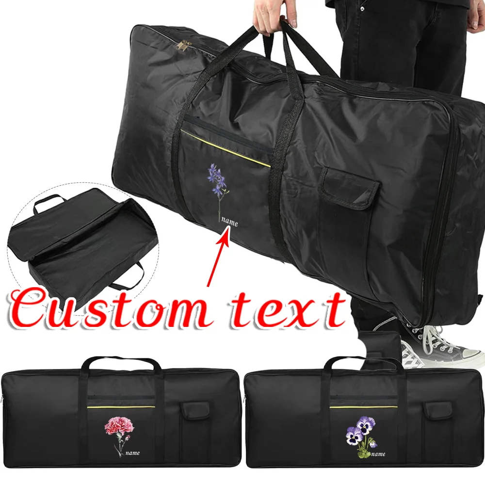 

Personalized Customized Name Electronic Organ Bag 61 Keys Keyboard Piano Protection Pack Dustproof Bags Durable Double Zipper