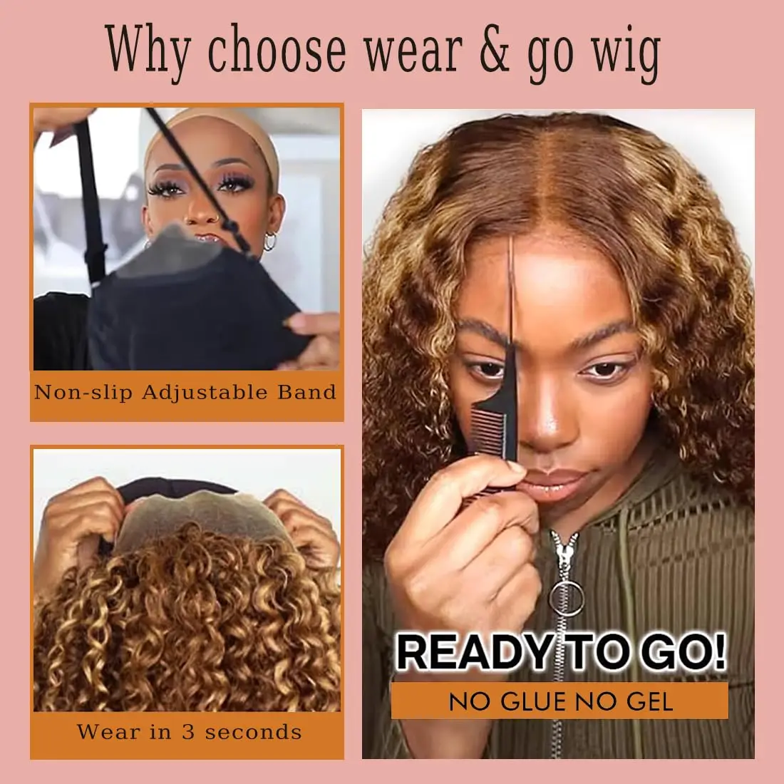 موجة عميقة قصيرة بوب الدانتيل الباروكة الأمامية شعر الإنسان غلويليس 5x5 HD شفافة الدانتيل الباروكة الأمامية P4/ 27 شعر مستعار مجعد عميق للنساء #5