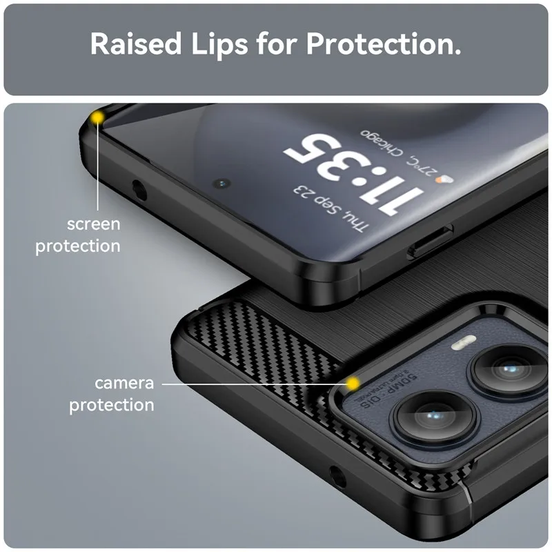 For Motorola Moto Edge 2024 Case Motorola Moto Edge 2024 Cover Shockproof Brushed TPU Protective Phone Back Cover Moto Edge 2024