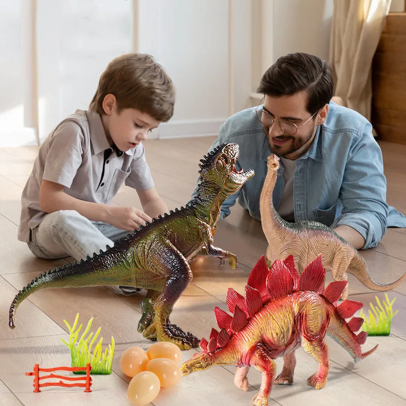 Simulation Jurassic Dinosaur Models Action Figures PVC Tyrannosaurus Rex Triceratops Park Accessories Decoration Toys Kids Gifts