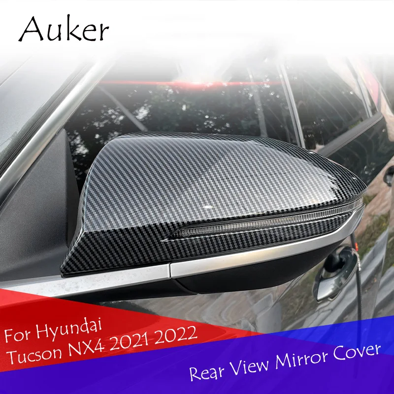 

Car Rearview Mirror Cover Protective Sticker Trim Garnish ABS Chrome For Hyundai Tucson NX4 2021 2022 Accessories