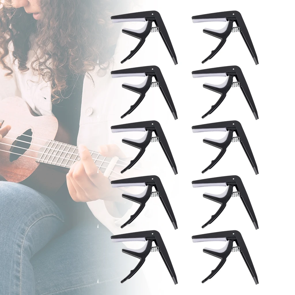 1/3/5/10PCS Ukelele Capo 4 Strings Hawaii Guitar Capos Ukulele Capo Single-handed Quick Change Guitar Parts & Accessories