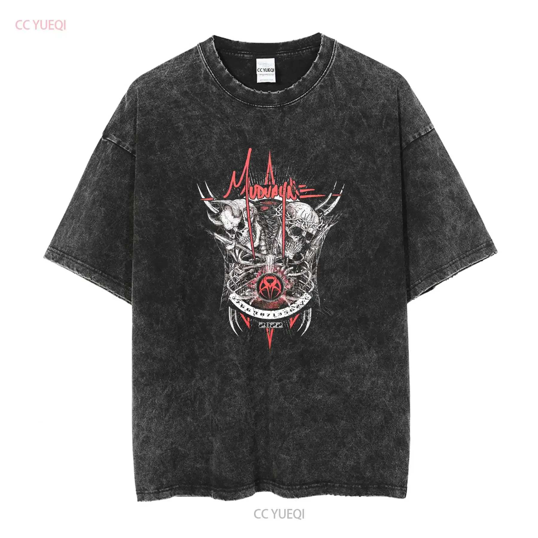 Mudvayne Freaks On Parade Tour T Shirt XL Mens Black Heavy Death Metal Band vintage Washed Casual homme fashion Slightly