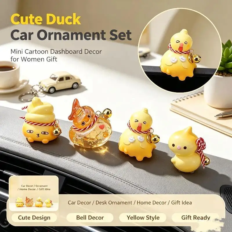 Resin Gourd Decorative Figurine 1/4Pcs Adorable Mini Ornament for Desk Car Dashboard TV Top Small Gift