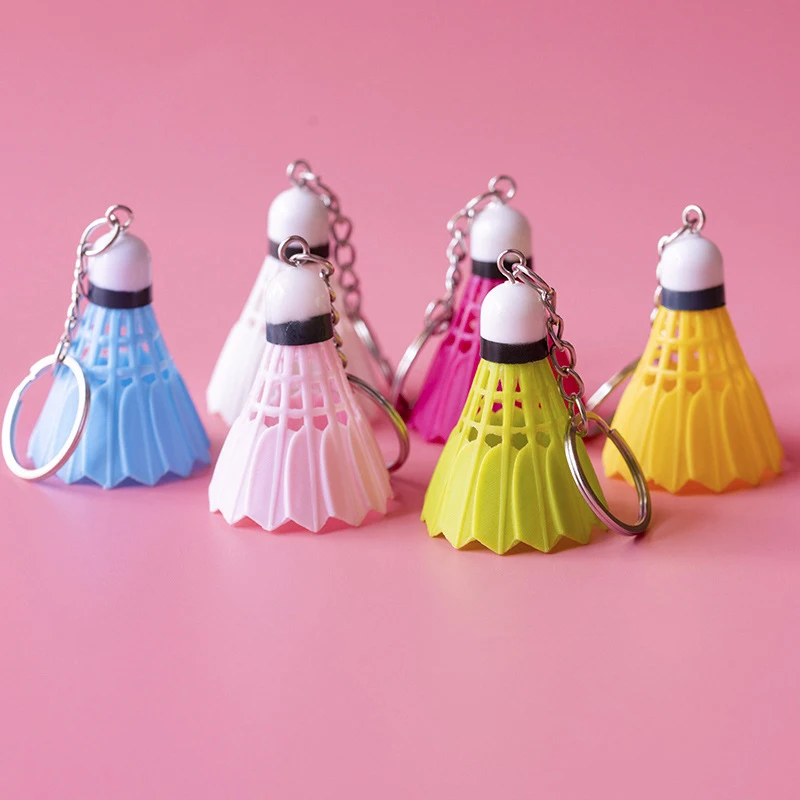 Mini porte-clés de badminton créatif, volant mignon, porte-clés de voiture, pendentif de sac, bijoux cadeaux de club