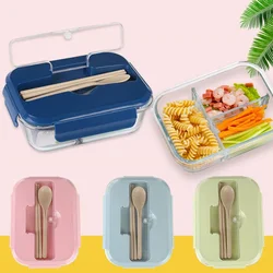 Glass Lunch Box Portable High Temperature Resistant Leak-proof Bento Box Microwave Heat Food Container Food Storage