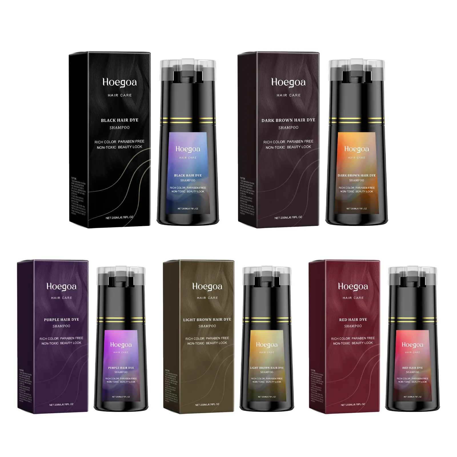 Black Hair Dye Shampoo Rapid Hair Dyeing Repair Dry Reduce Breakage Split Ends Oil Control Nourishing Hair Root Coloring Shampoo
