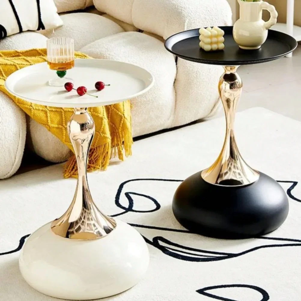 

Nordic Sofa Side Table High-end Corner Tables Living Room Mini Table Balcony Coffee Tables Storage Rack Iron Bedside Table