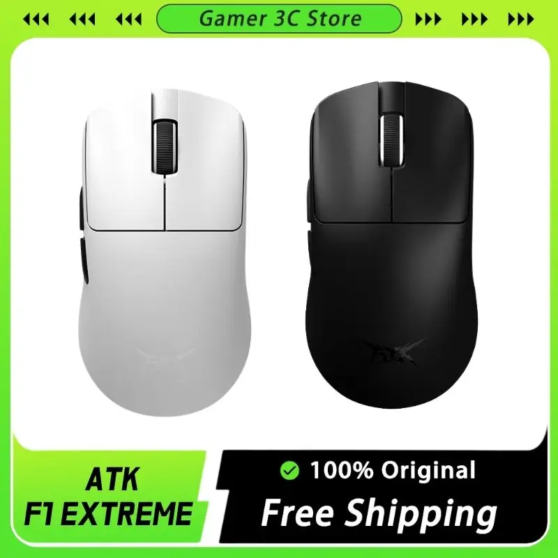 

Vgn Atk F1 Extreme Blazing Sky F1 Mouse 2Mode Wireless Paw3950ultra Mouse Light Weight Mouse Custom For E-Sports Gamer Mice Gift