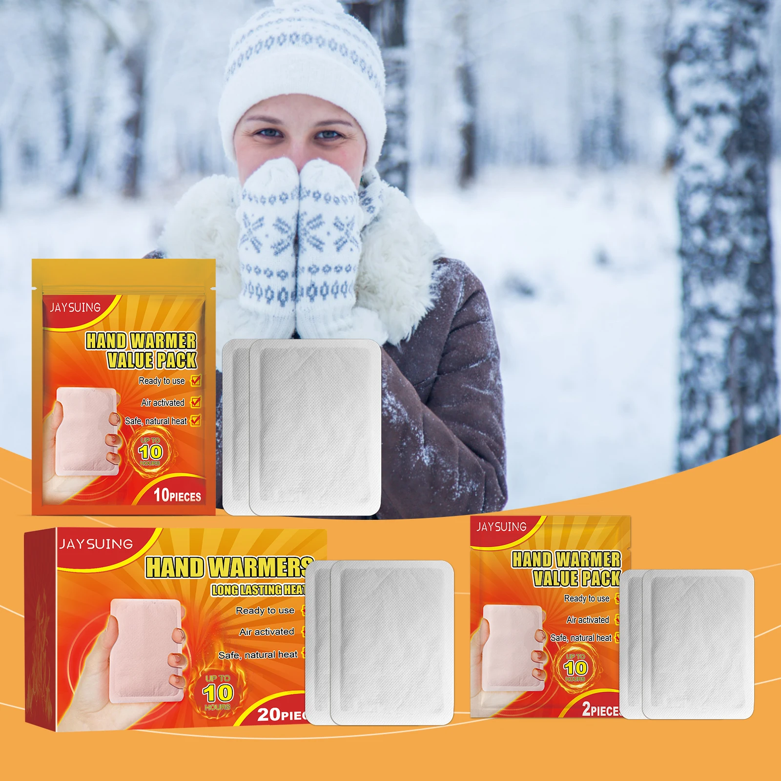 10/20pcs Per Box Hand Warmers Safe Fast Heating Convenient For Travel Daily Heating Patch Essential In Winter Warming Supplies