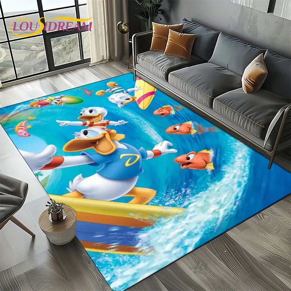 Cartoon 27 Style Mickey Mouse Donald Duck Rug Carpet for Living Room Bedroom Home Decor,Non-slip Decoration for Sofa Doormat Kid