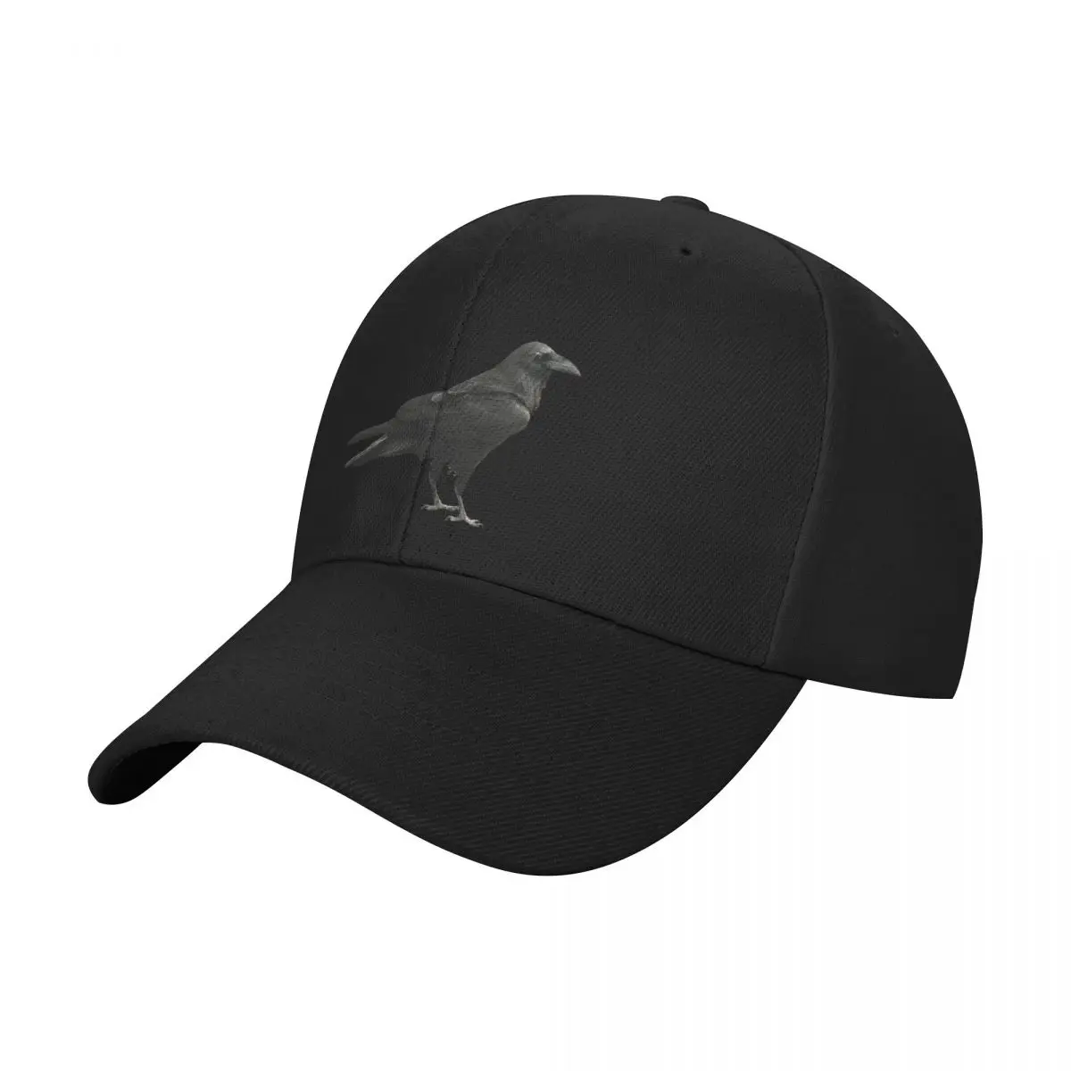 

Vintage Black Crow Raven Silhouette Baseball Cap Uv Protection Solar Hat Mens Women's