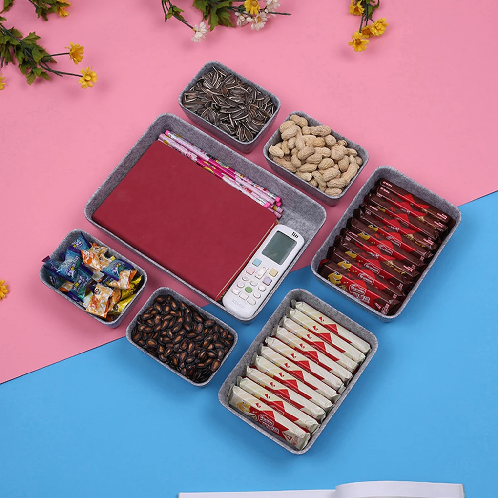 

7pcs set Improve Work Efficiency Practical Storage Organizer Wide Application Range Organizer Desk