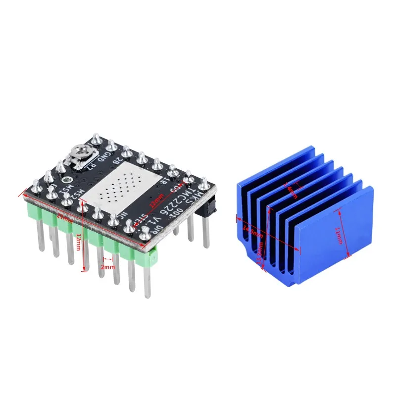 

3D Printer Light Curing FDM Accessories TMC2226 High Current Stepper Motor Drive Module