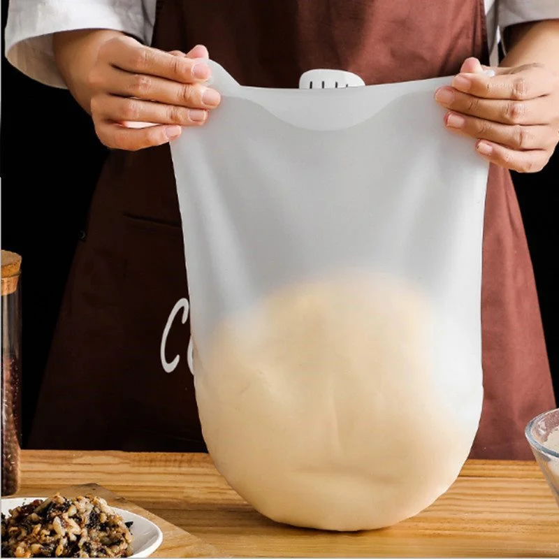 Flour mixing bag, food grade silicone dough kneading bag